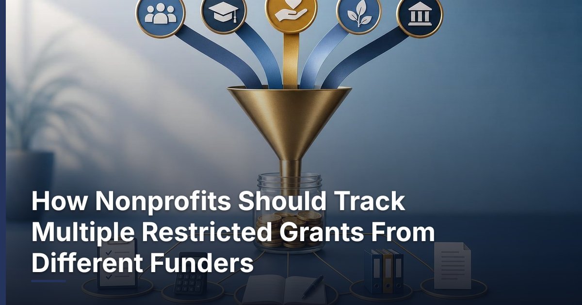 Editorial illustration for How Nonprofits Should Track Multiple Restricted Grants From Different Funders